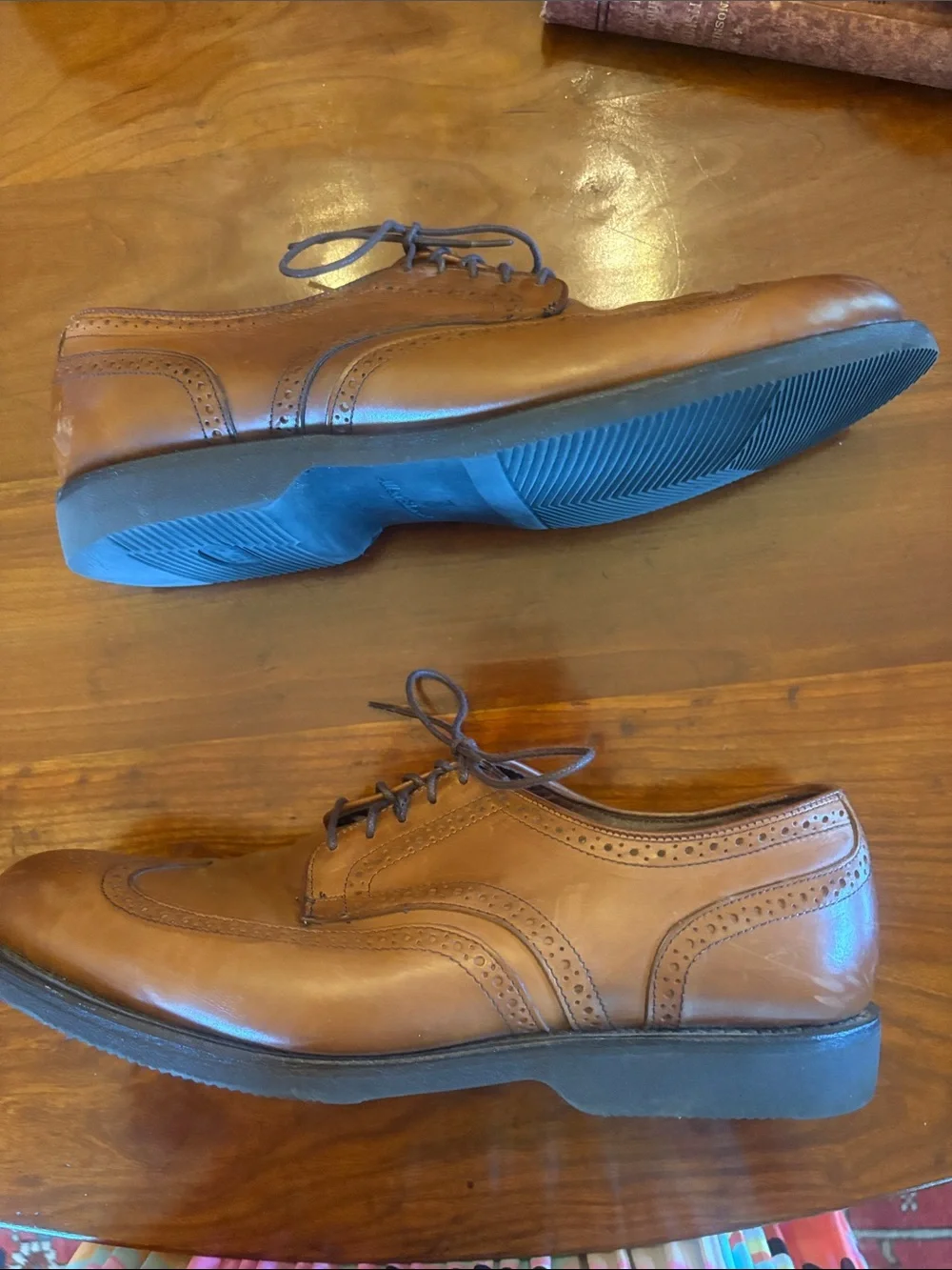 Allen Edmonds Road Warriors Wingtip Derby Shoes – Brown Leather – Men’s Size 12